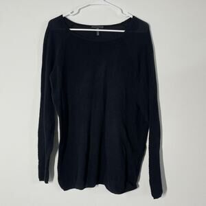 Oska Sweater Women 1 S Black Waffle Knit Black Loose Lagenlook Minimal Capsule